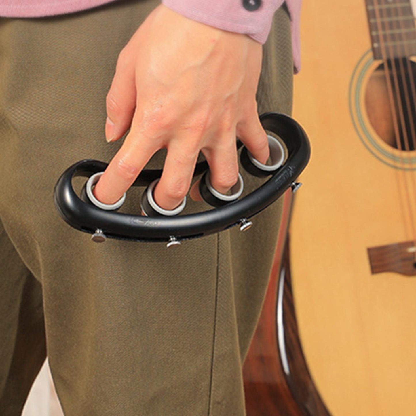 Guitar Finger Exerciser Guitar Piano Trainer Finger Speed Practice Orange