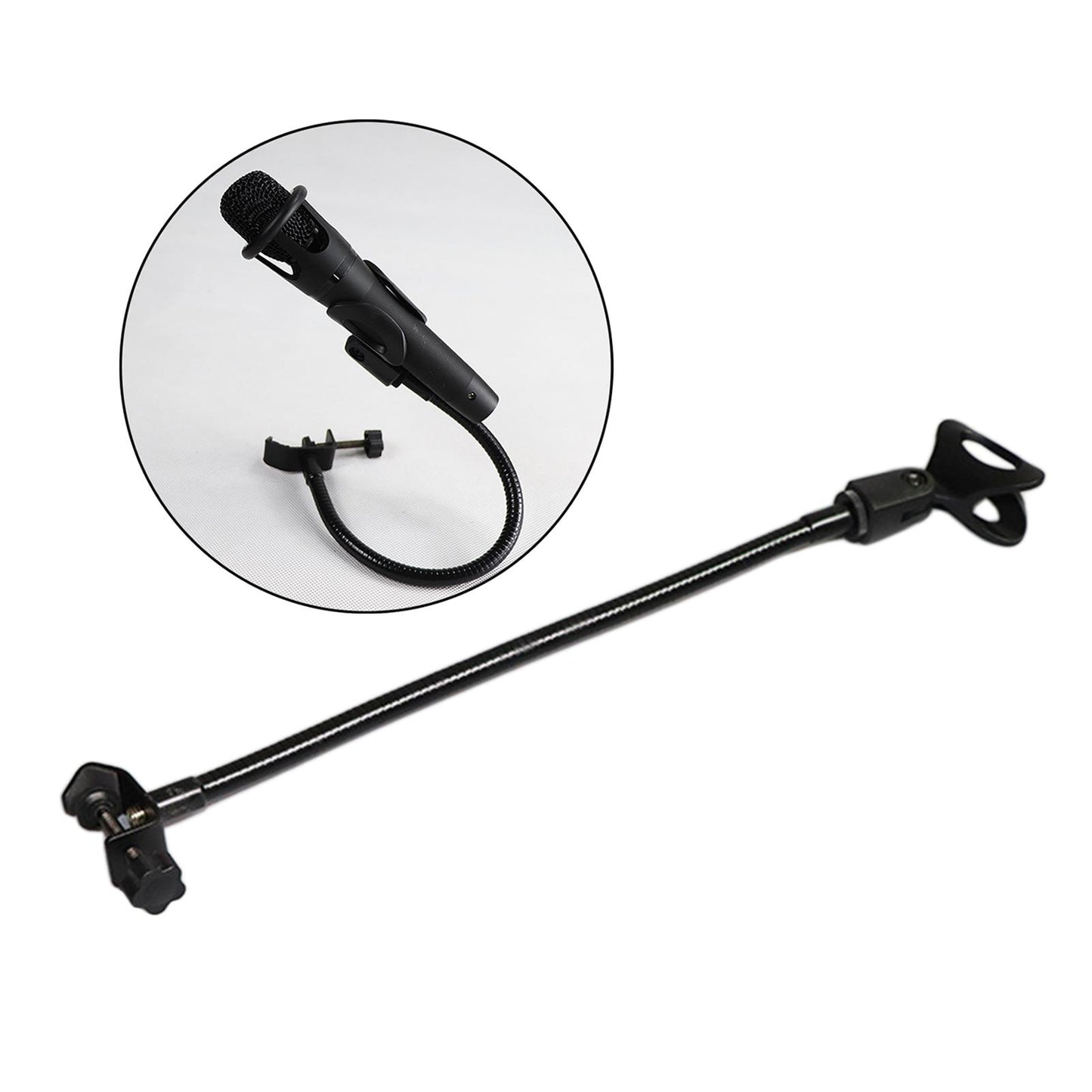 Microphone Stand,Flexible Gooseneck Desktop Mic Stands Holder & Desk Clamp
