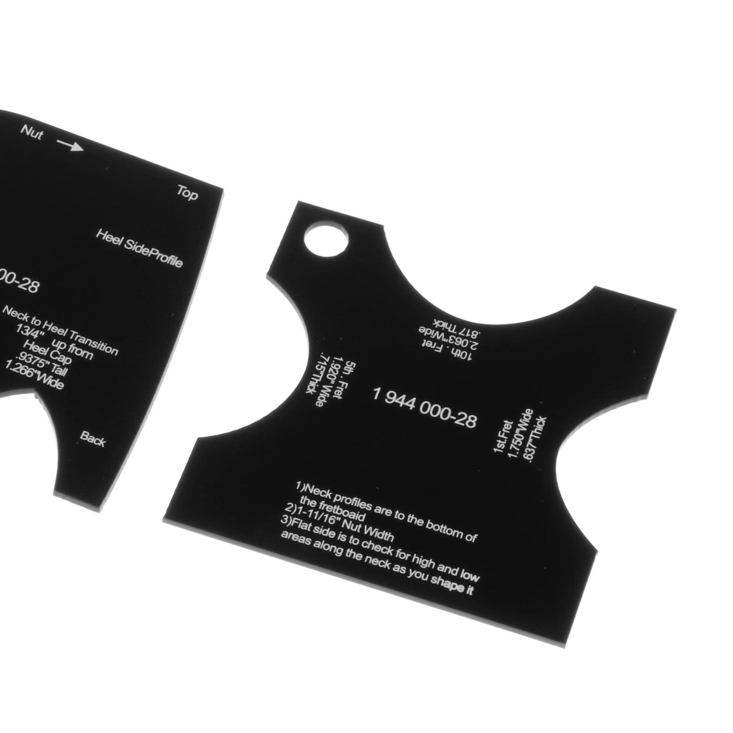 Guitar Neck Mold Template Reference Repair Leveling Luthier 1944 000-28