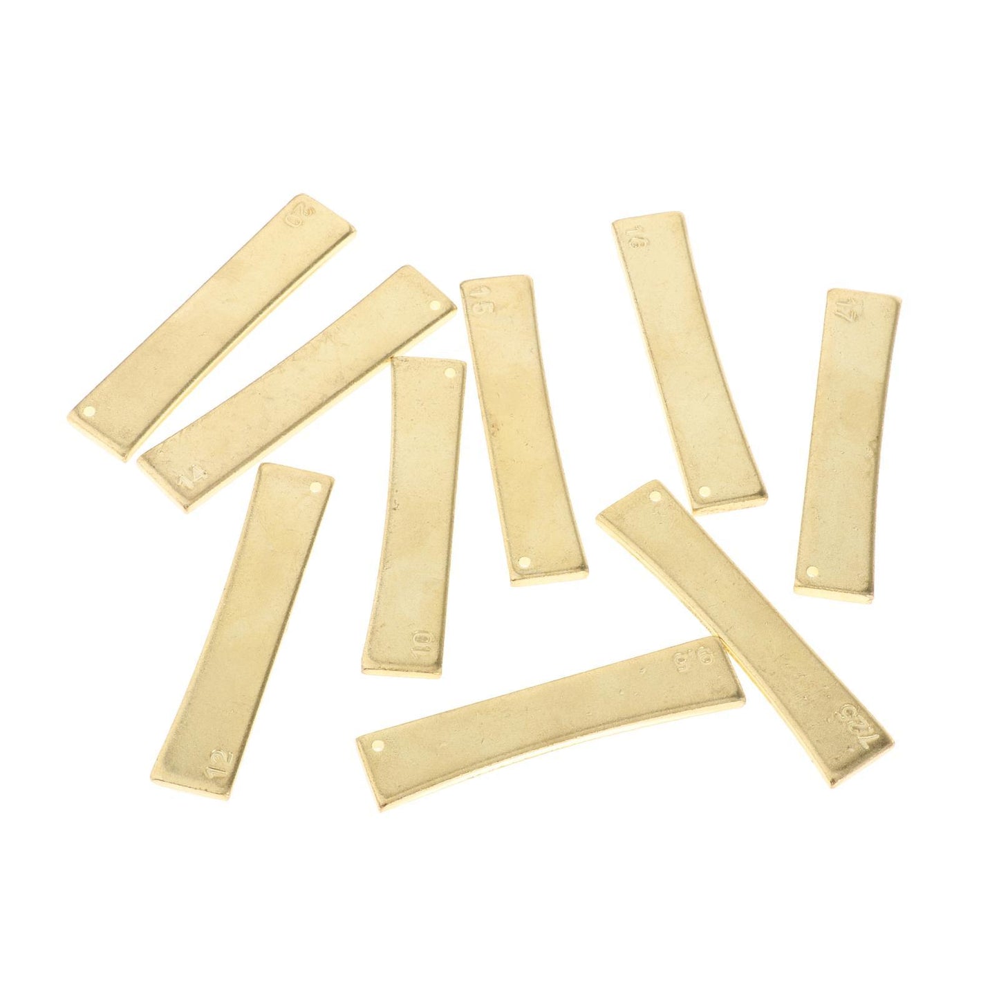 9x Brass Guitar 7.25/9.5/10/12/14/15/16/17/20 Fret Press Caul Insert Golden