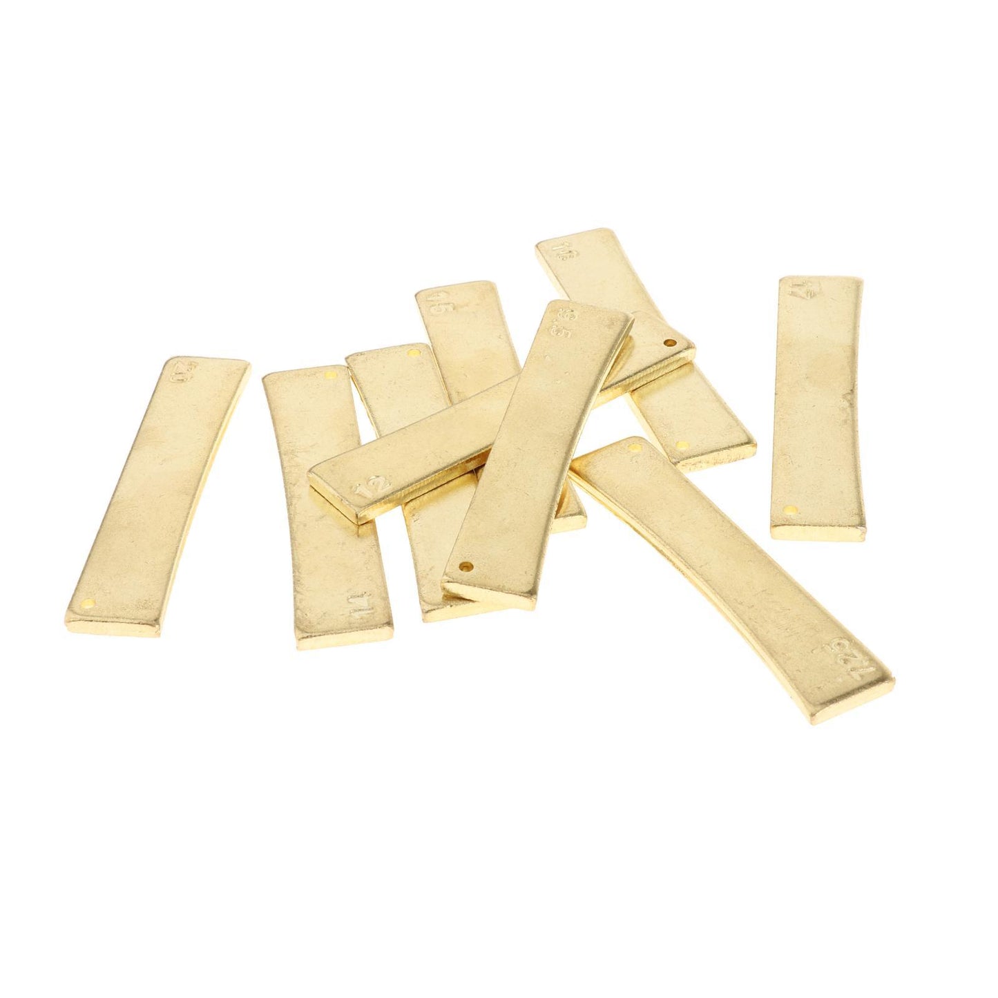 9x Brass Guitar 7.25/9.5/10/12/14/15/16/17/20 Fret Press Caul Insert Golden