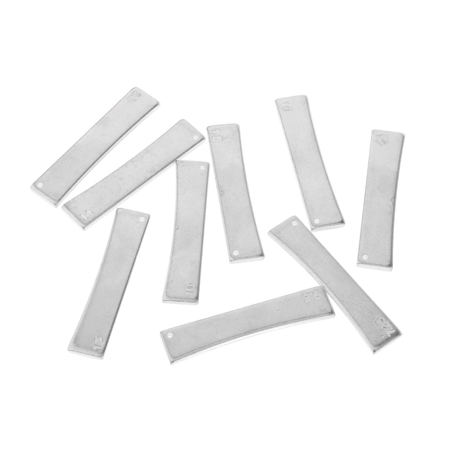 9x Brass Guitar 7.25/9.5/10/12/14/15/16/17/20 Fret Press Caul Insert Silver