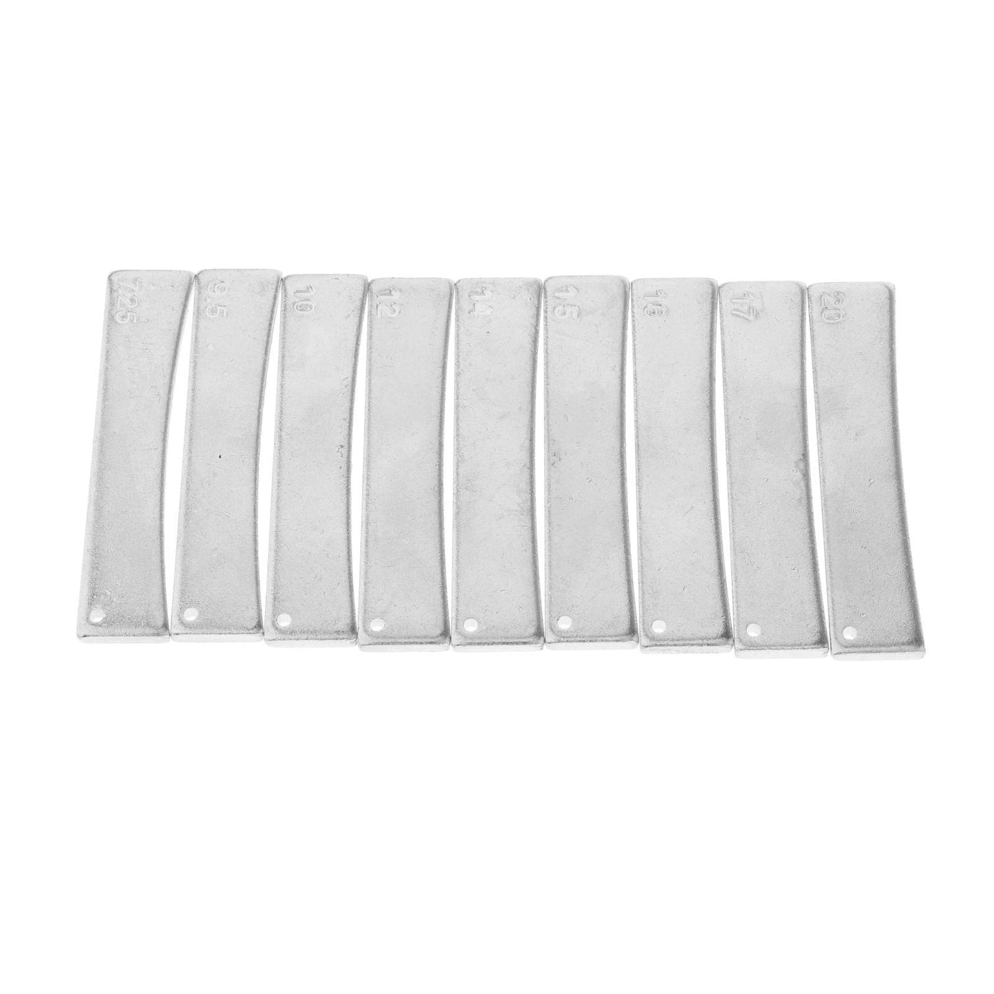 9x Brass Guitar 7.25/9.5/10/12/14/15/16/17/20 Fret Press Caul Insert Silver