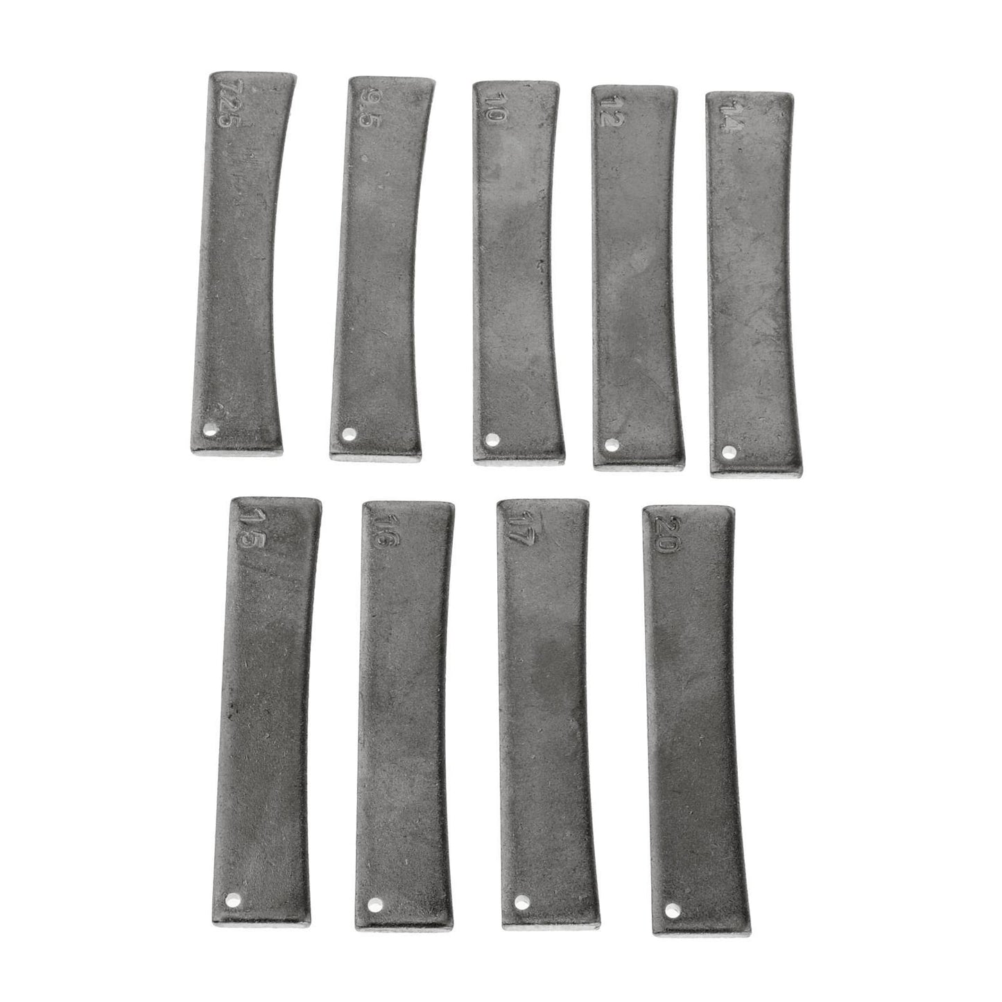 9x Brass Guitar 7.25/9.5/10/12/14/15/16/17/20 Fret Press Caul Insert Black