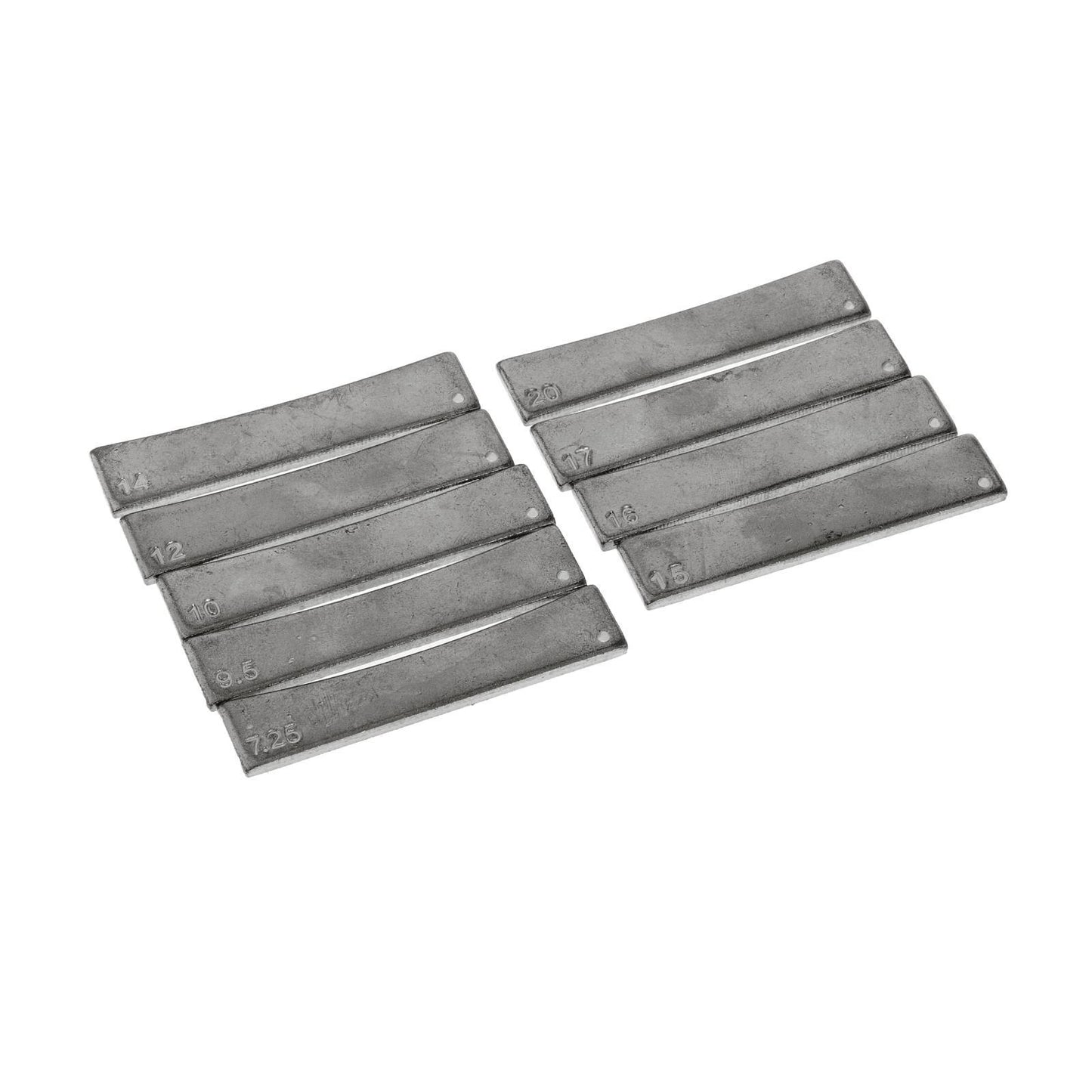 9x Brass Guitar 7.25/9.5/10/12/14/15/16/17/20 Fret Press Caul Insert Black