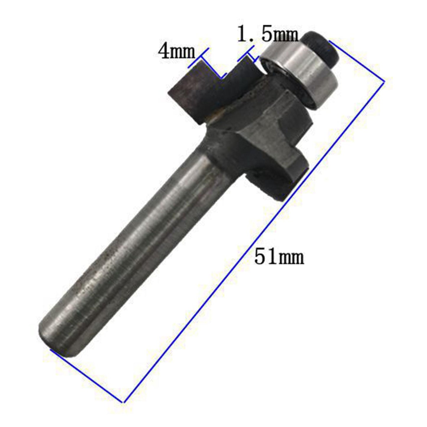 Guitar Edging Inlay Slot Tool T-knife Trimming Machine Guitar Milling Cutter 4 and 1.5mm