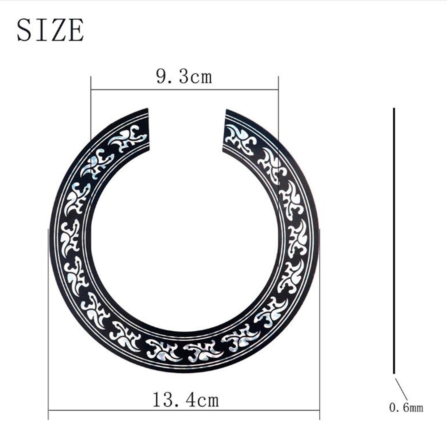 5/Set Soundhole Rosette Decal Sticker for 39'' inch Classic Guitar DIY Parts