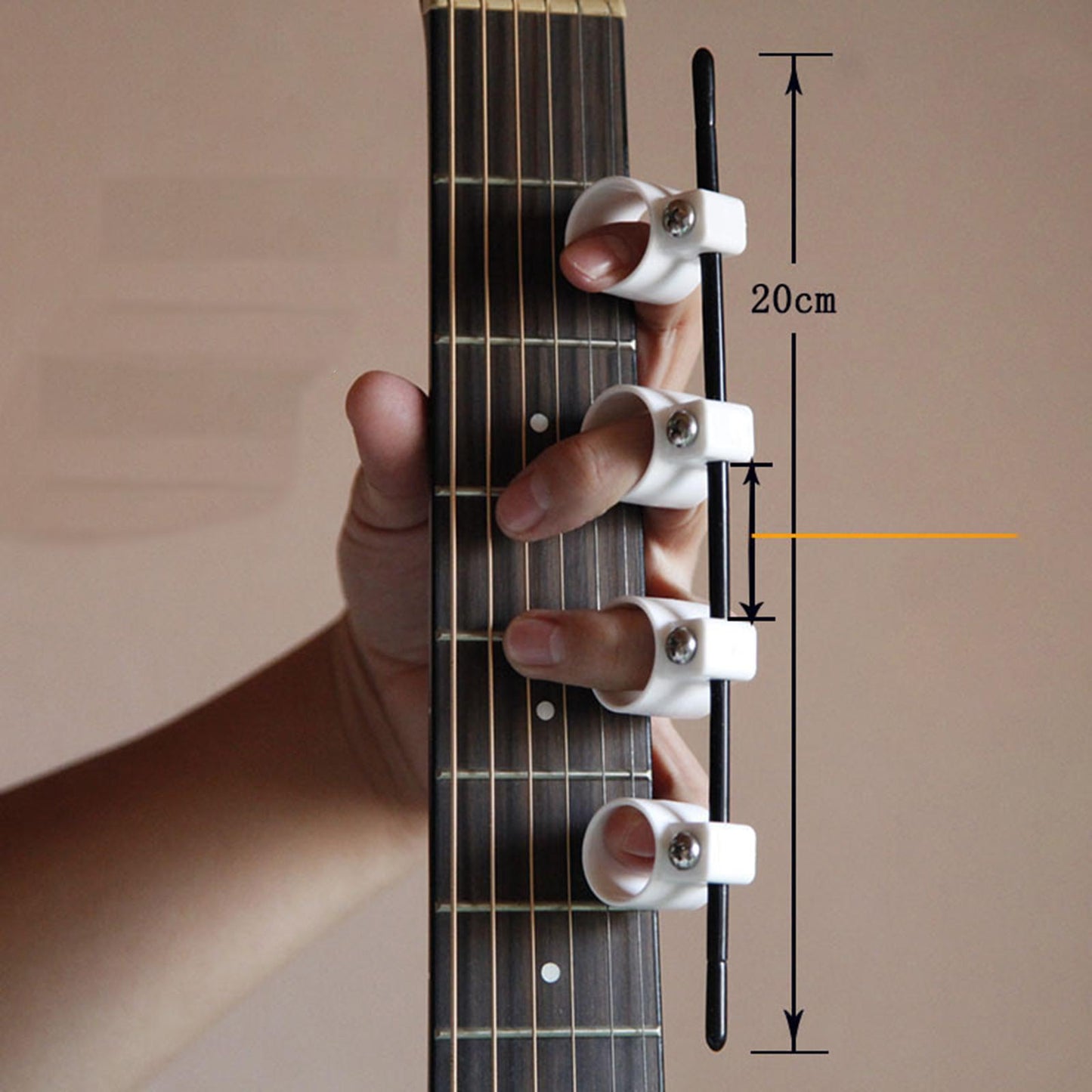 Guitar Trainer Tool Finger Force Span for Ukulele Piano Beginner White C