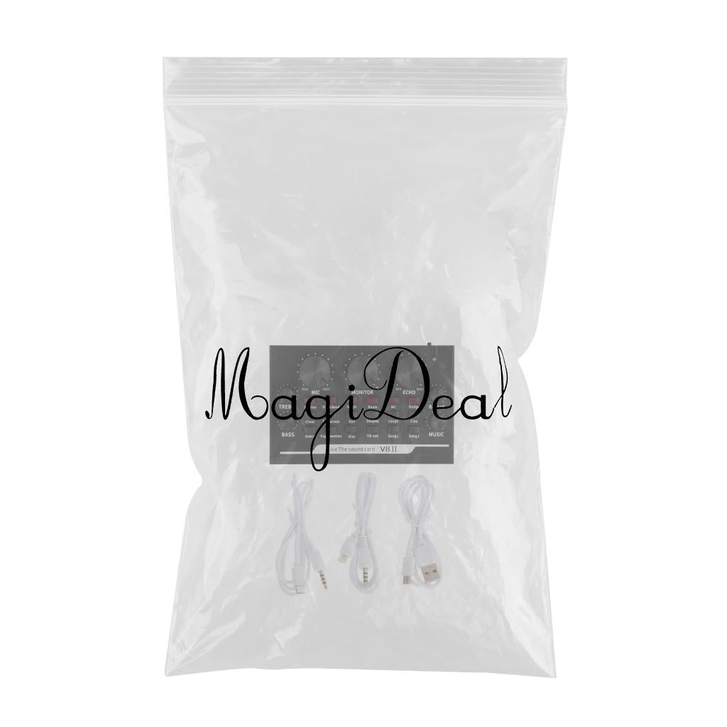 Mini USB Live Sound Card Audio Mixer for Laptop Microphone Network Singing