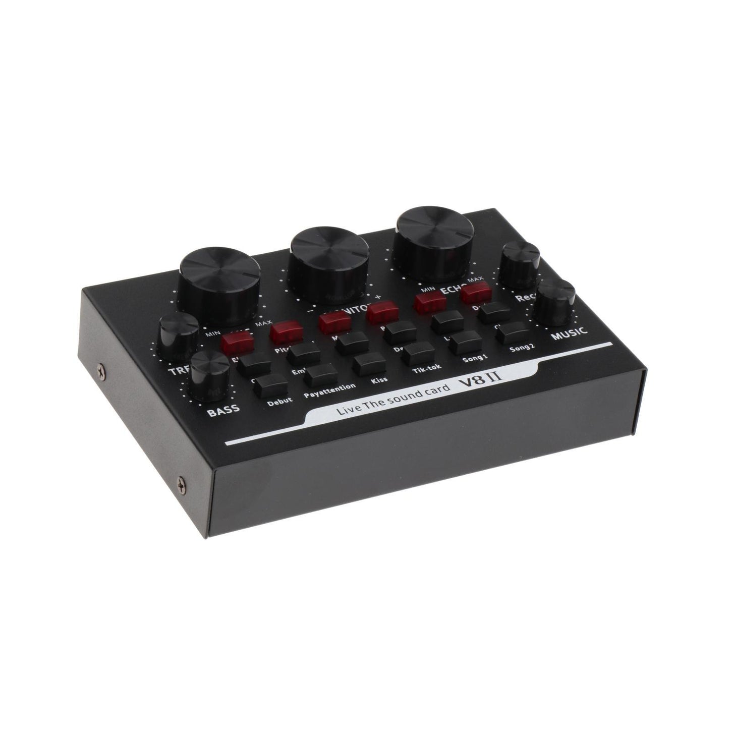 Mini USB Live Sound Card Audio Mixer for Laptop Microphone Network Singing