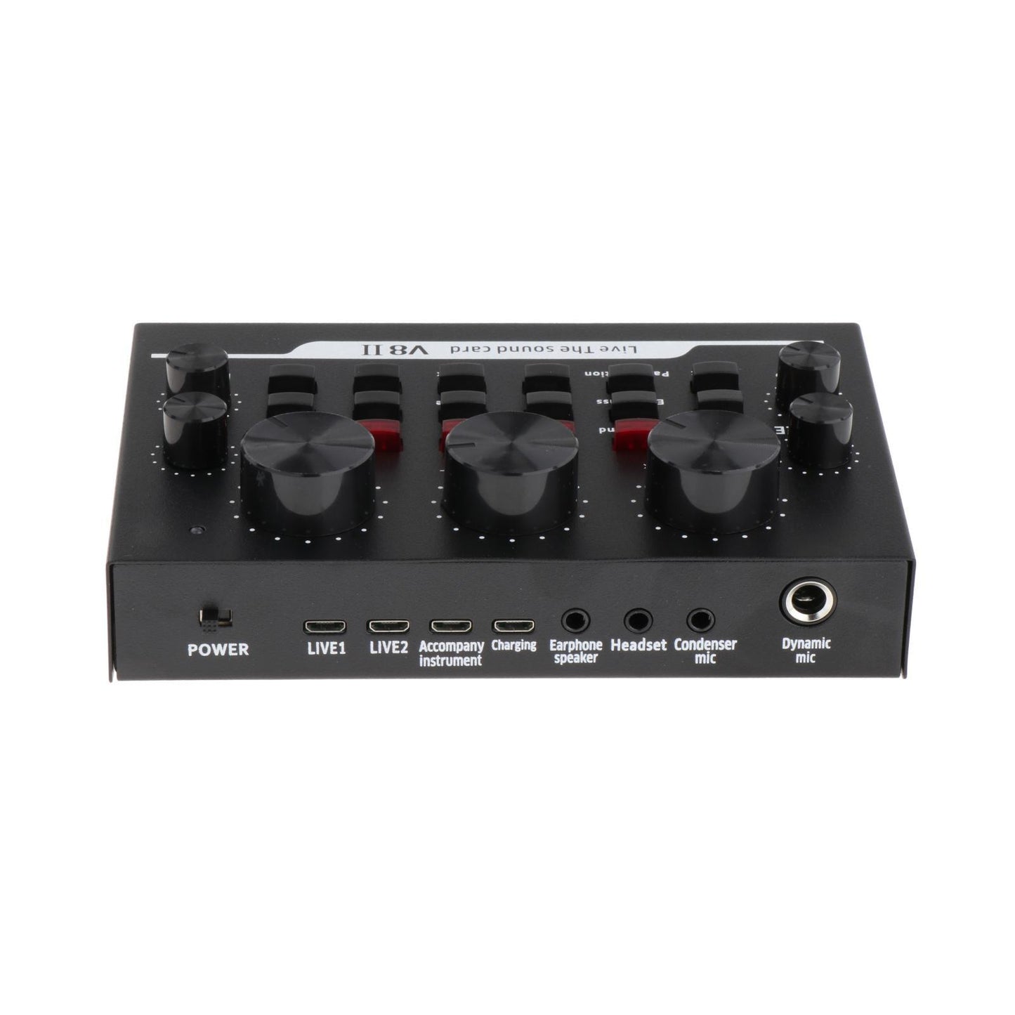 Mini USB Live Sound Card Audio Mixer for Laptop Microphone Network Singing