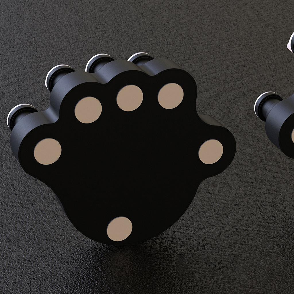 1pair Piano Finger Exerciser Fingers Strength Training Instrument Accessory Black