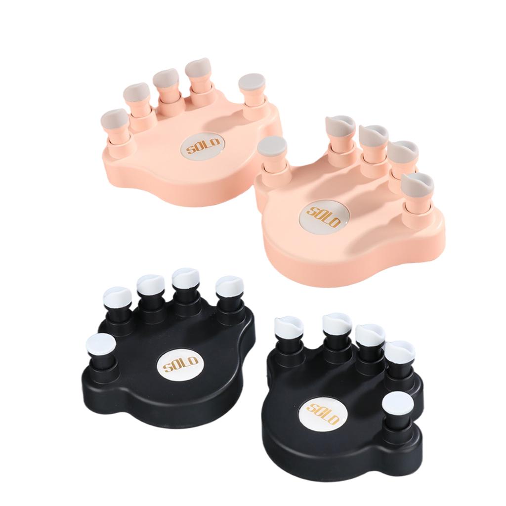 1pair Piano Finger Exerciser Fingers Strength Training Instrument Accessory Black
