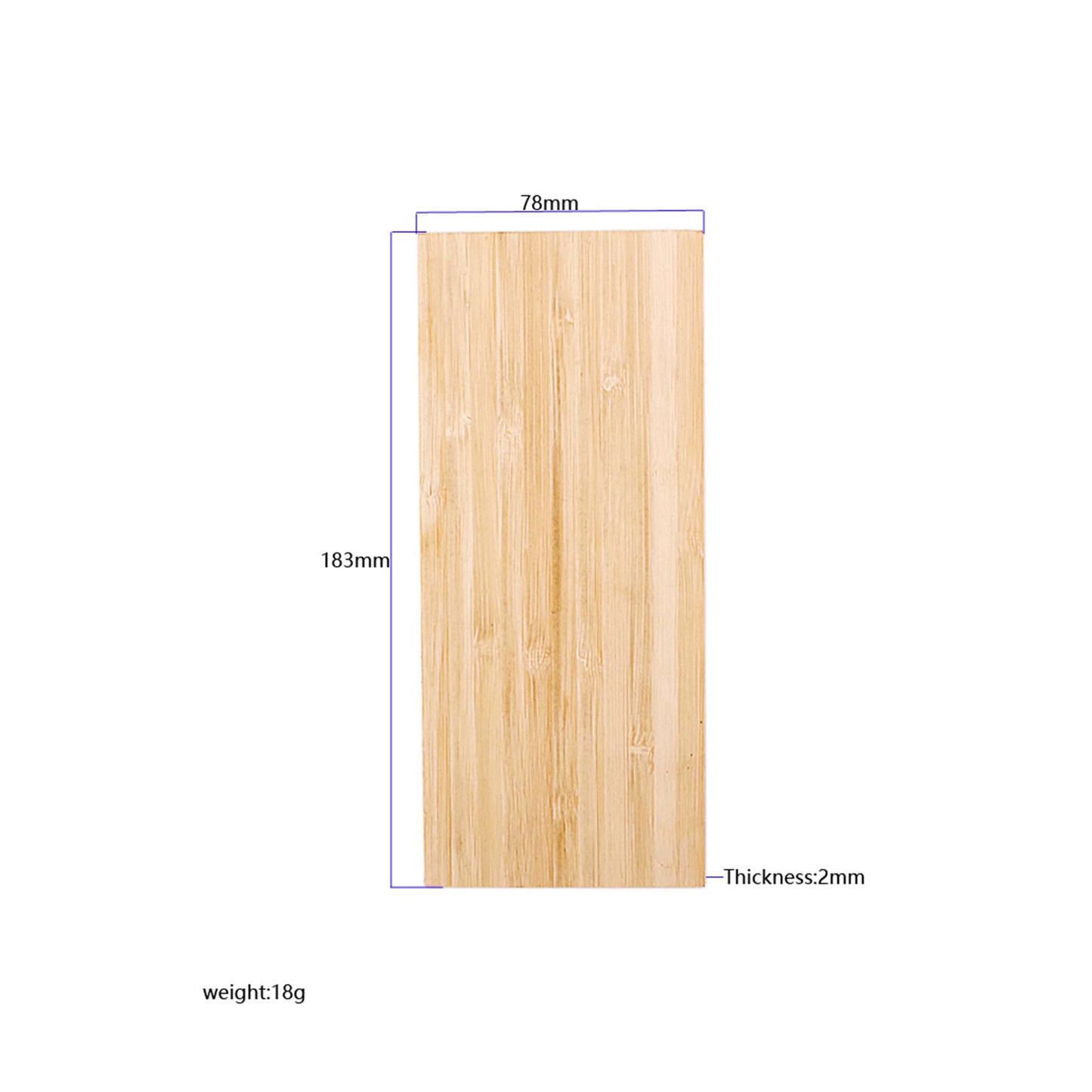 Guitar Veneer Replacement Bamboo Guitar Headplate for Guitar Accessories