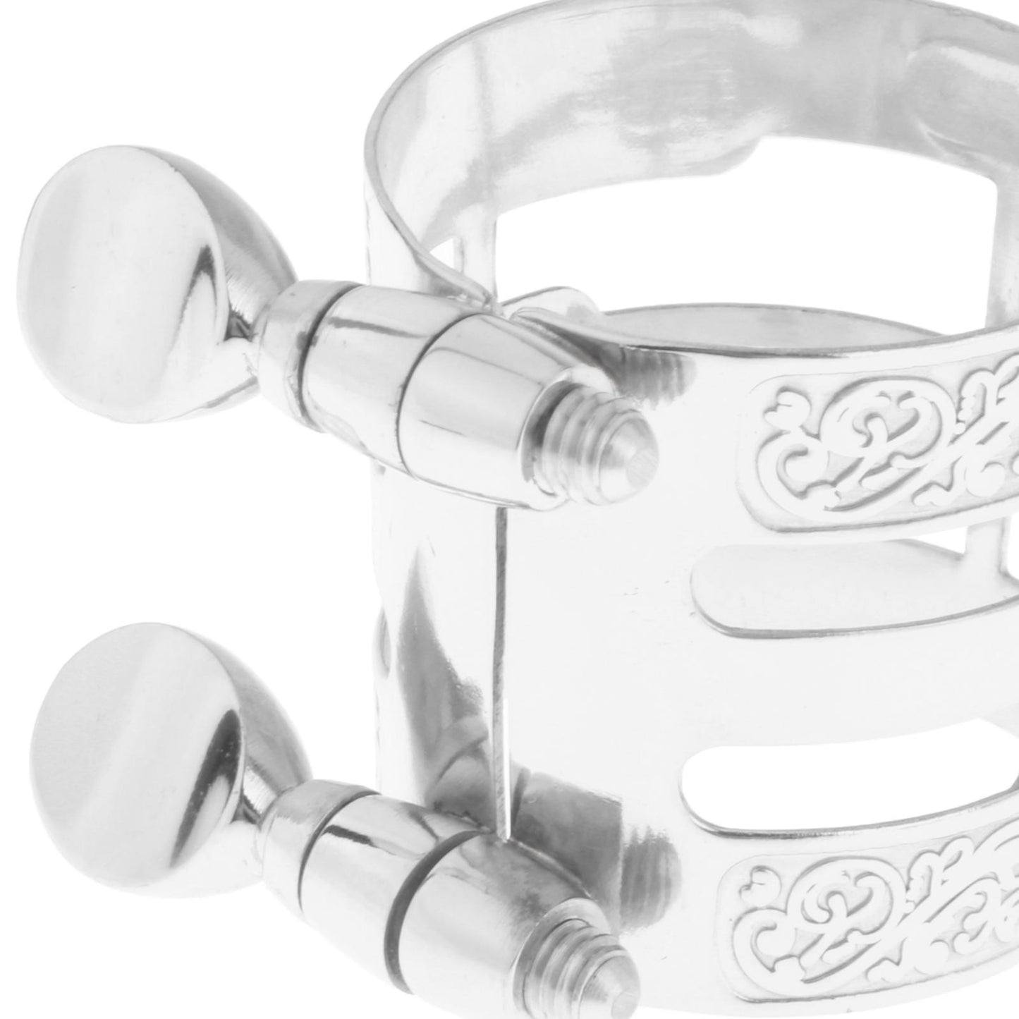 Alto Saxophone Mouthpiece Ligature Mouthpiece Carved for Saxophone Players Silver Plated