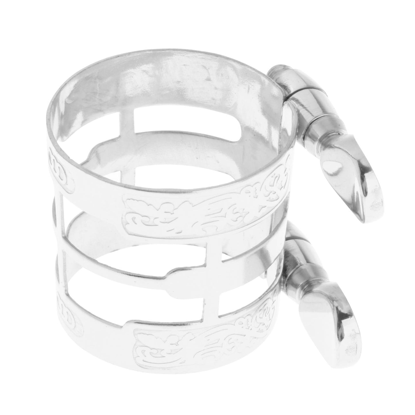 Alto Saxophone Mouthpiece Ligature Mouthpiece Carved for Saxophone Players Silver Plated