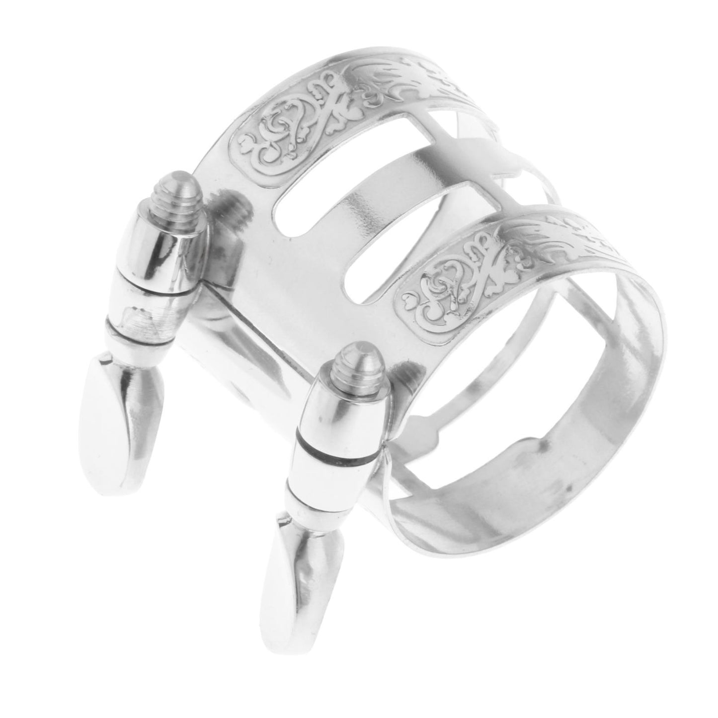 Alto Saxophone Mouthpiece Ligature Mouthpiece Carved for Saxophone Players Silver Plated