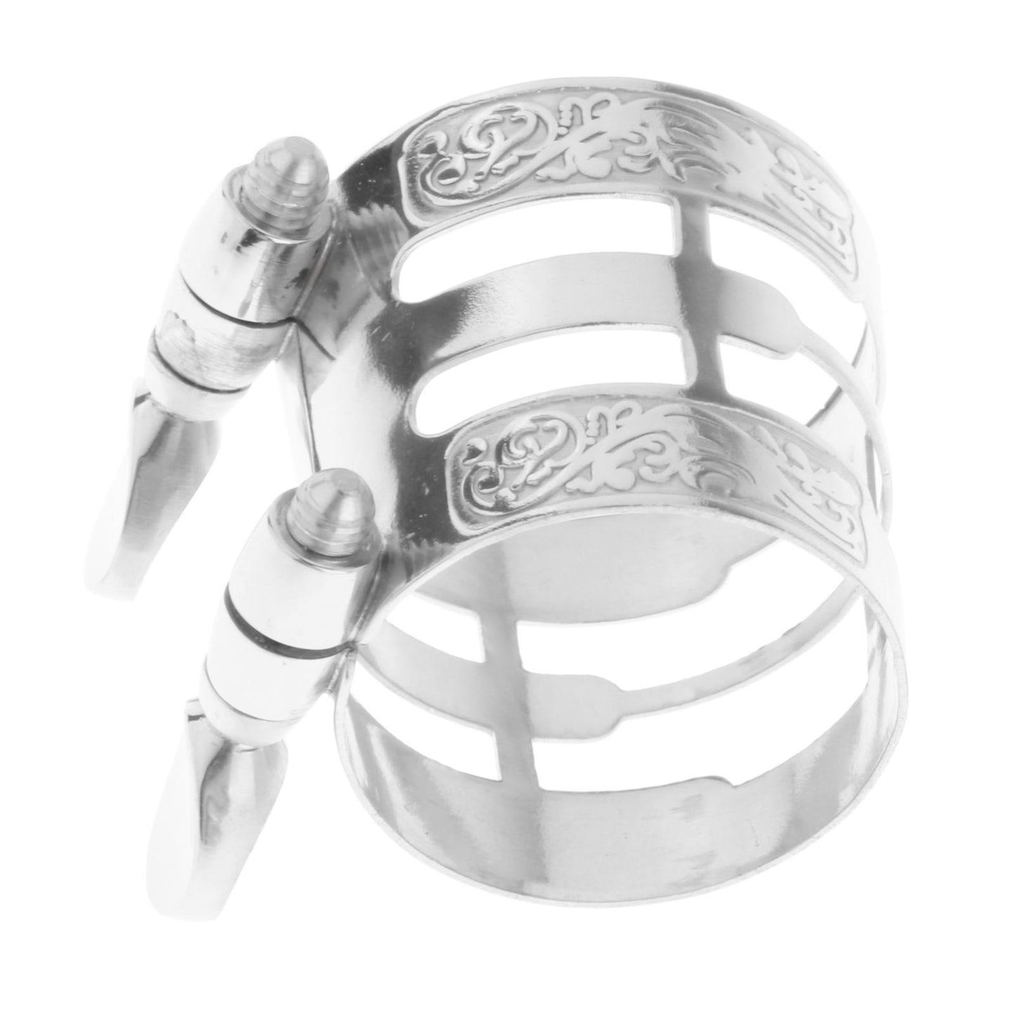 Alto Saxophone Mouthpiece Ligature Mouthpiece Carved for Saxophone Players Silver Plated