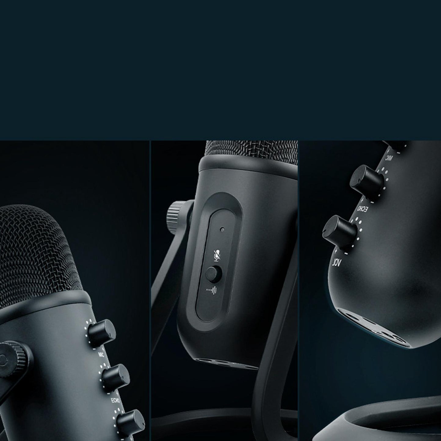 Professional Cardioid Wired Condenser Microphone Party Desk Cardioid Mic USB