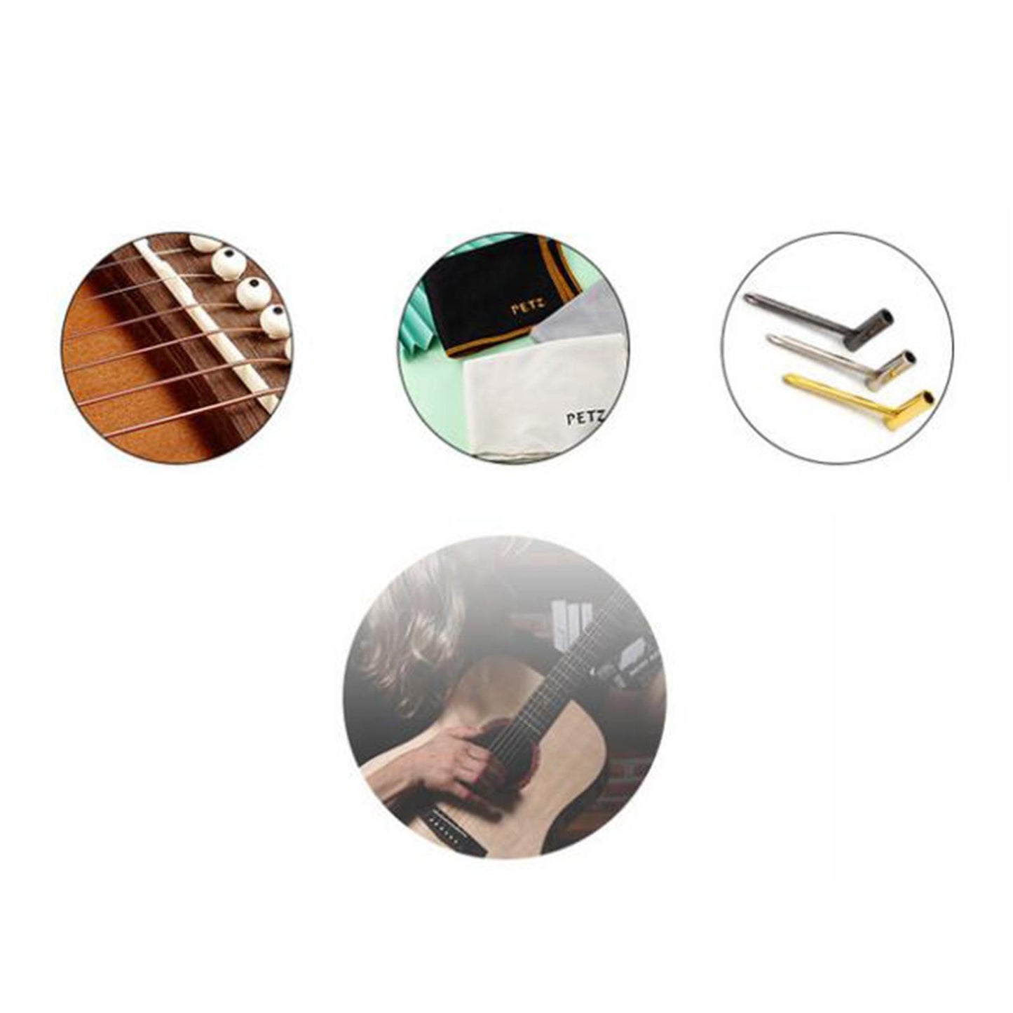 Guitar Aid Chord Trainer Learning System Teach Practice Assistant Beginner White