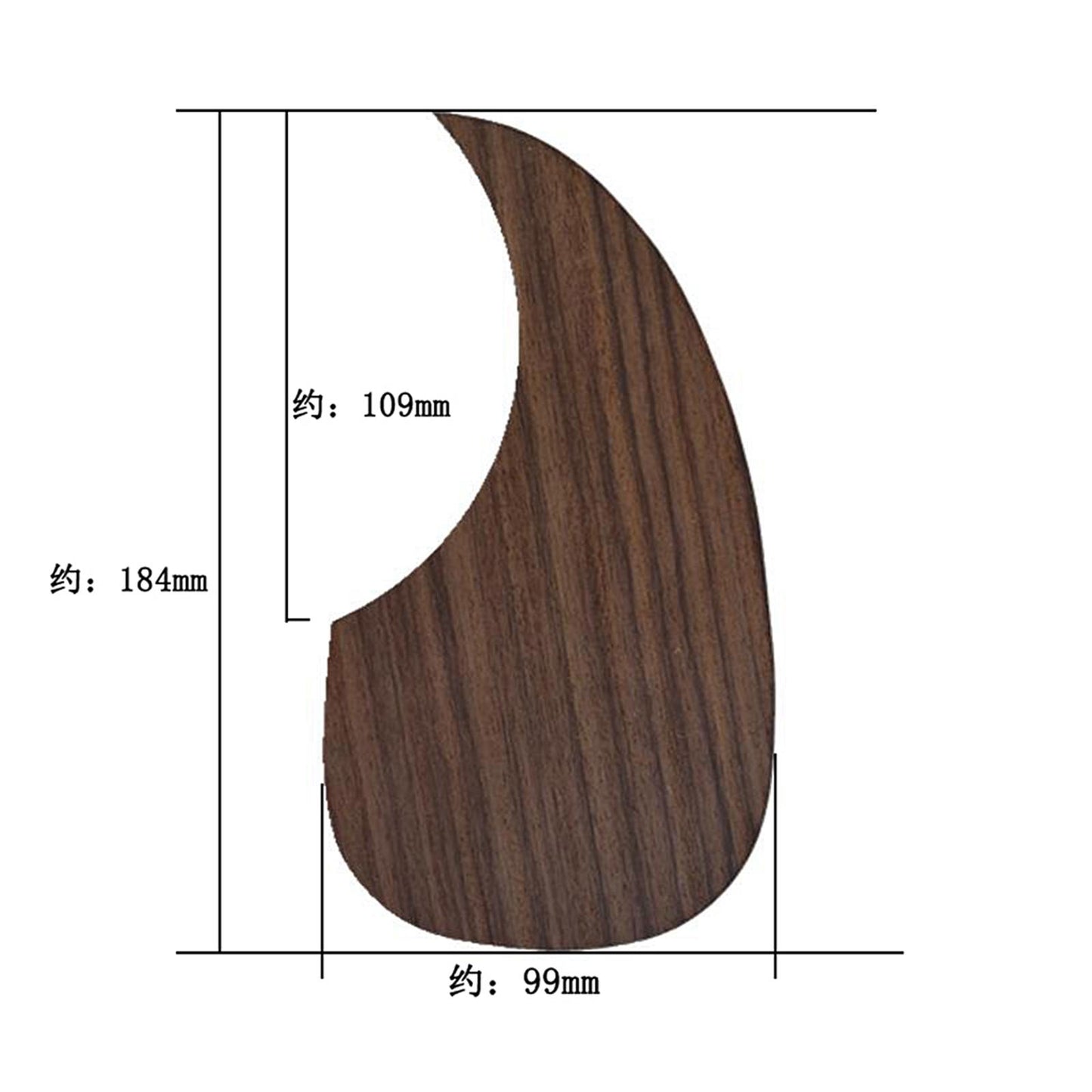 Acoustic Folk Guitar Pickguard Self-Adhesive Scratch Plate Guard Plate right Waterdrop