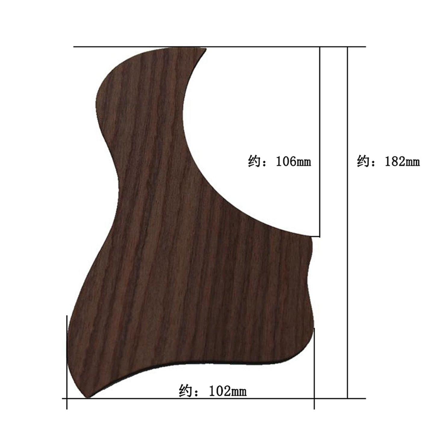 Acoustic Folk Guitar Pickguard Self-Adhesive Scratch Plate Guard Plate left bird