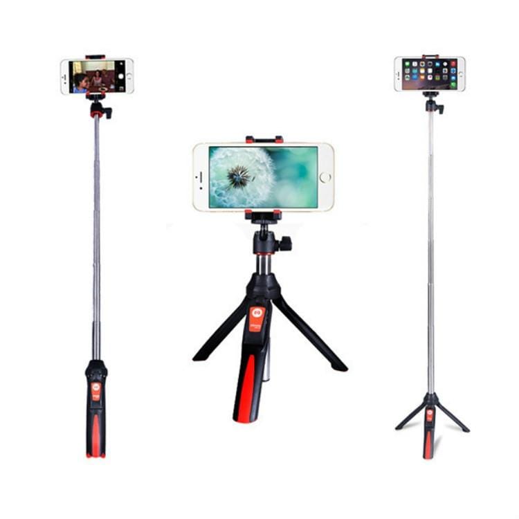 Benro MK10 Mobile Phone Live Bluetooth Remote Control Selfie Stick Tripod (White)