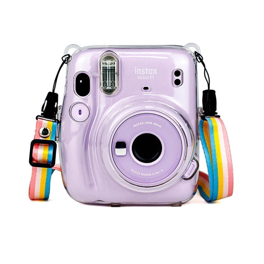 Richwell Carry Case Bag Crystal Hard Cover with Shoulder Strap For Fujifilm Instax Mini 11