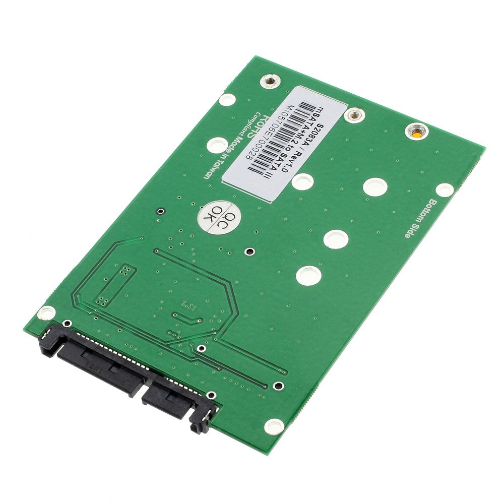 2 in 1 Combine M.2 NGFF & mSATA SSD To SATA 3.0 III Adapter PCB Card