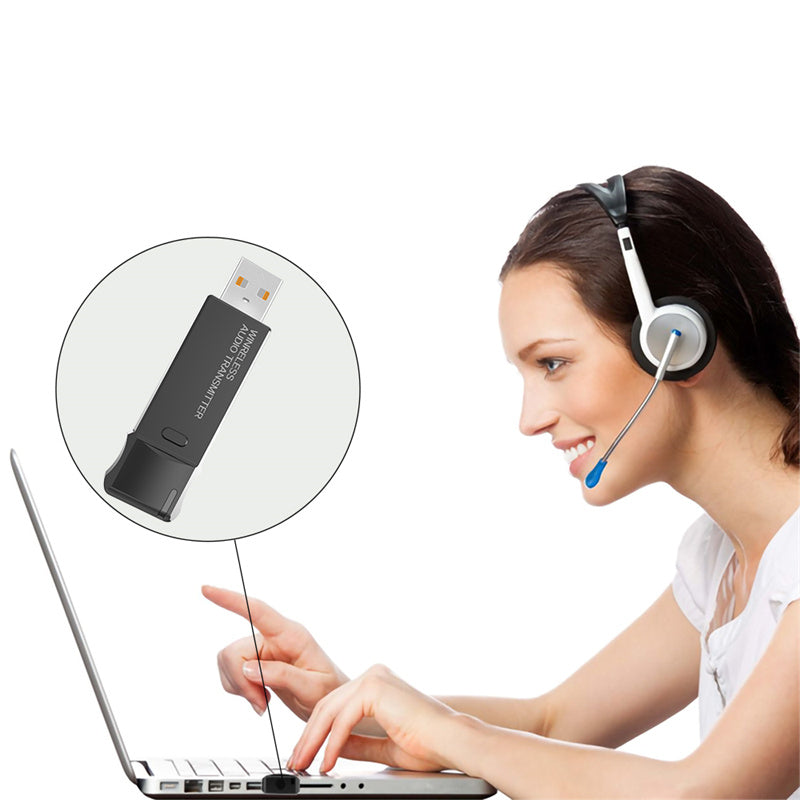 BT-501 USB Bluetooth 5.3 Transmitter Wireless Speaker Headset Audio Connection Adapter