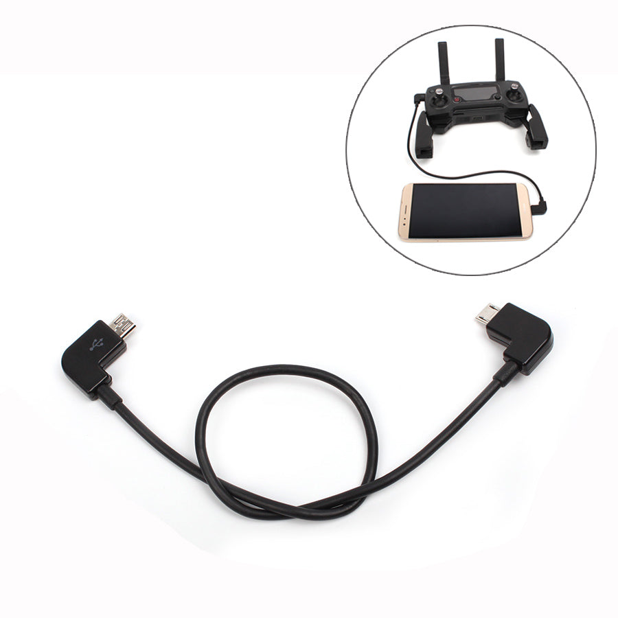 Micro USB to Micro USB Remote Control Converting Data Cable for DJI Spark/Mavic Pro Controller