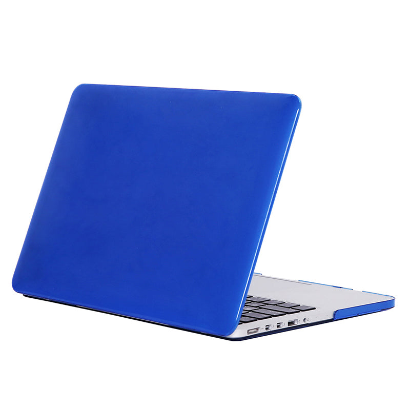 Front and Back See-through Shock Absorption Hard PC Shell Case for MacBook Pro 16 inch (2019) - Dark Blue