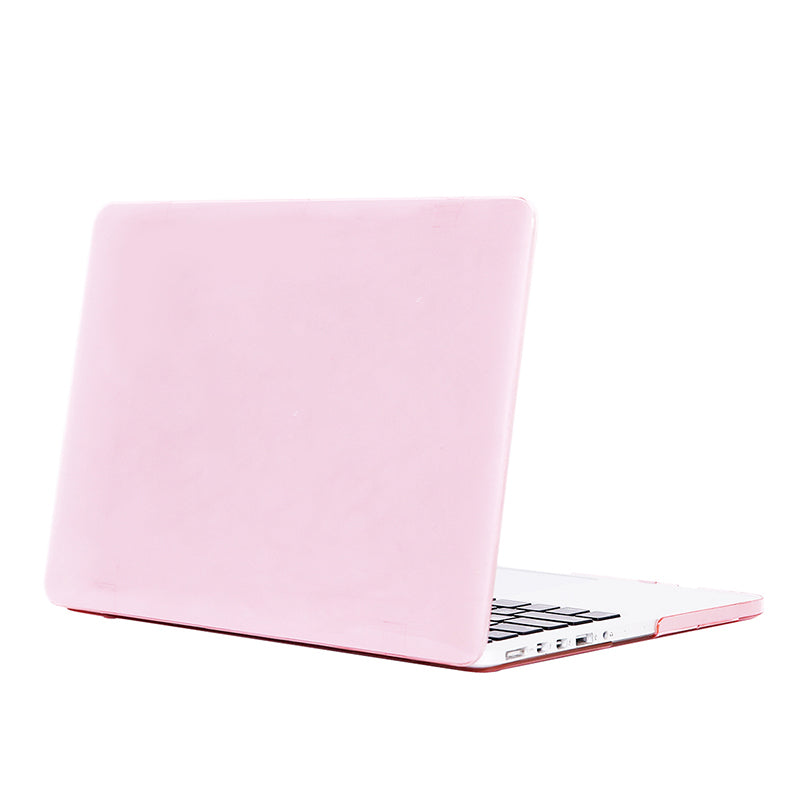 Front and Back See-through Shock Absorption Hard PC Shell Case for MacBook Pro 16 inch (2019) - Pink