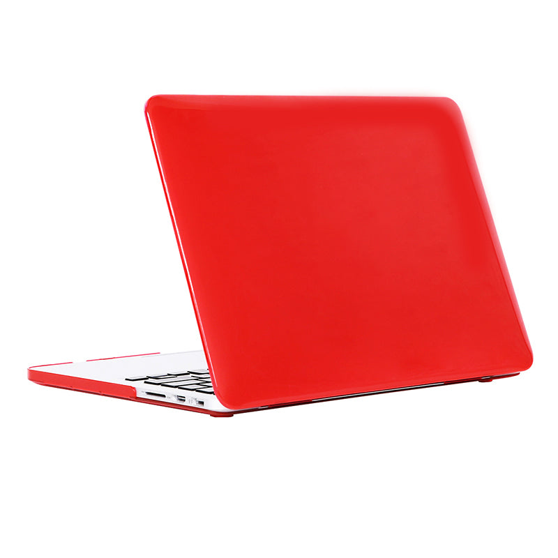 Front and Back See-through Shock Absorption Hard PC Shell Case for MacBook Pro 16 inch (2019) - Red