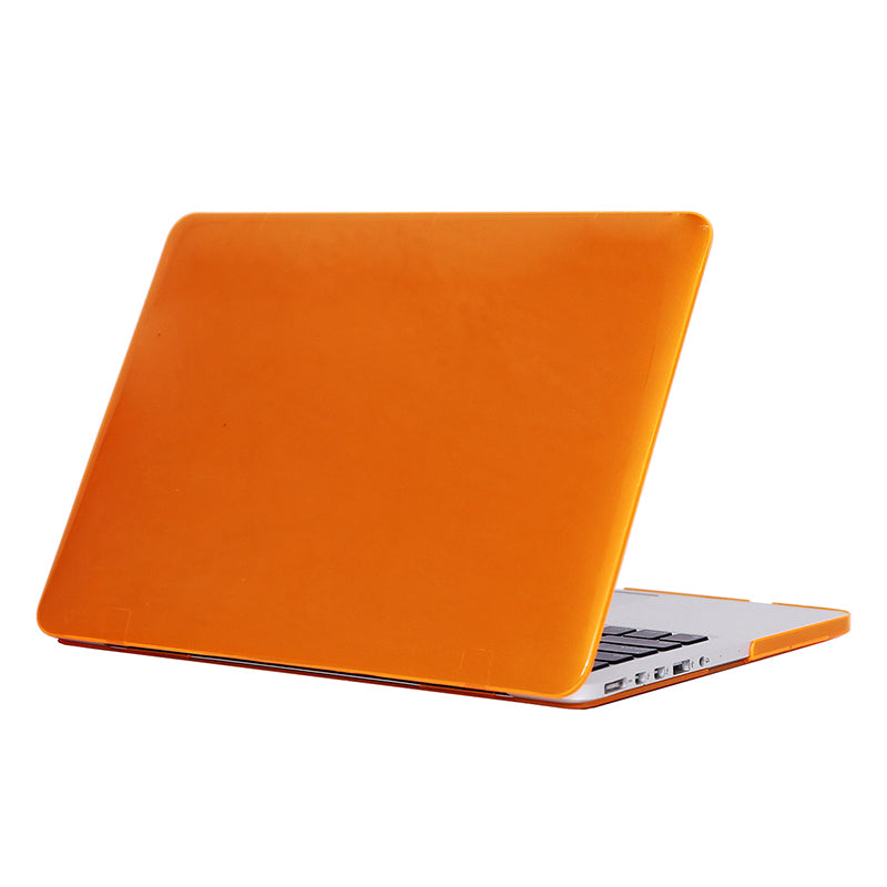 Front and Back See-through Shock Absorption Hard PC Shell Case for MacBook Pro 16 inch (2019) - Orange