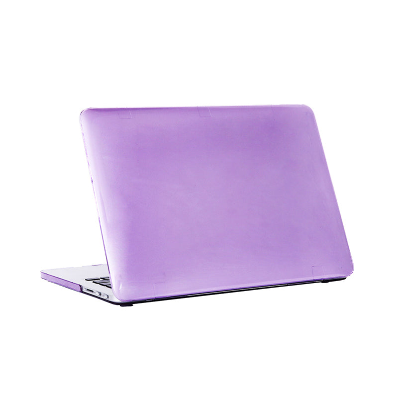 Front and Back See-through Shock Absorption Hard PC Shell Case for MacBook Pro 16 inch (2019) - Purple