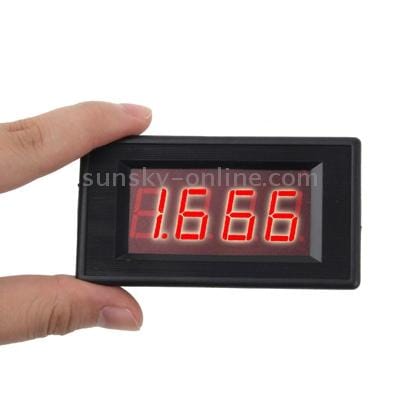 Digital DC 0-2A AMP Panel Meter (Black)