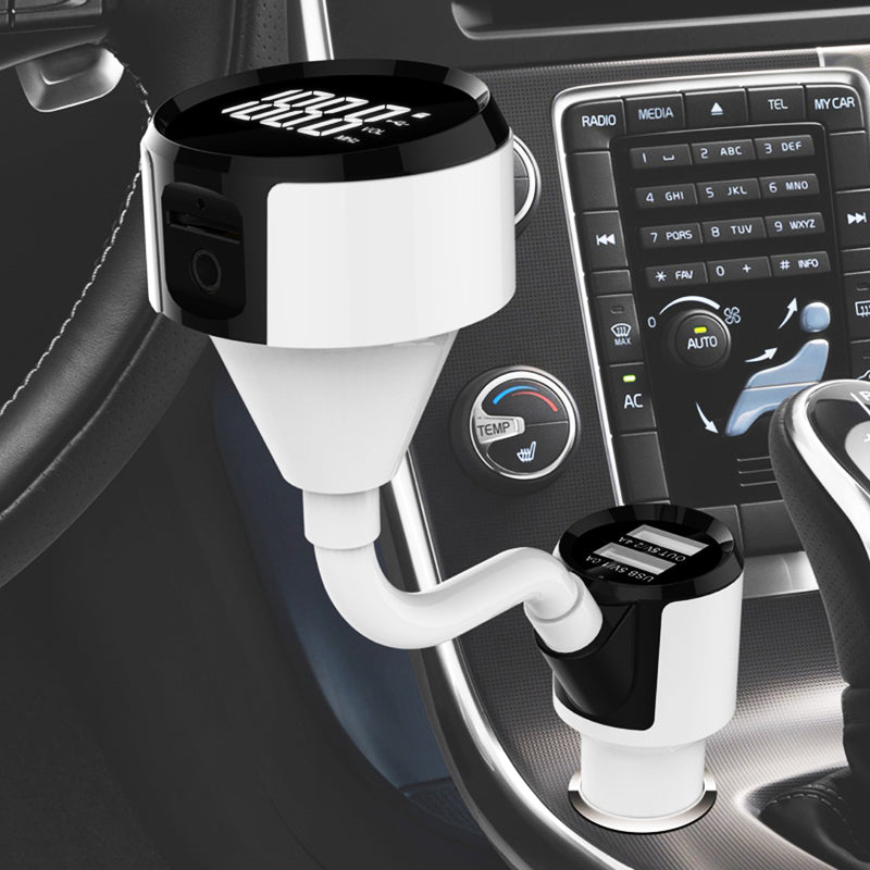 BC18 FM Transmitter 5V 3.1A Dual USB Port Bluetooth Car Kit Support TF Card MP3 Music Player