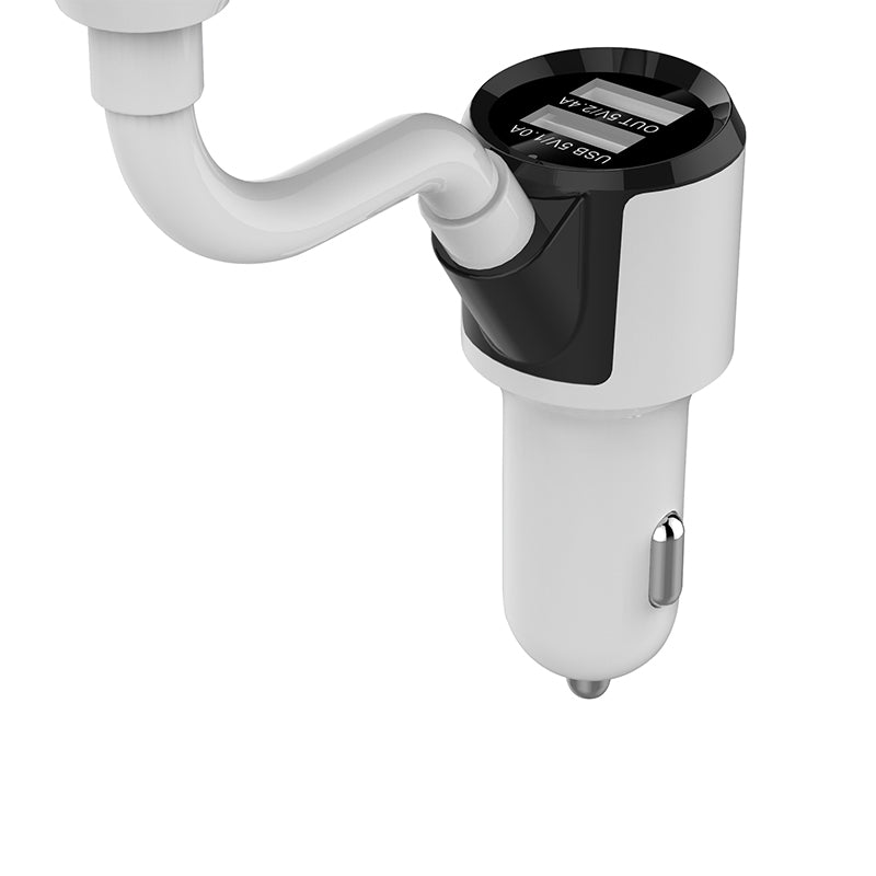 BC18 FM Transmitter 5V 3.1A Dual USB Port Bluetooth Car Kit Support TF Card MP3 Music Player