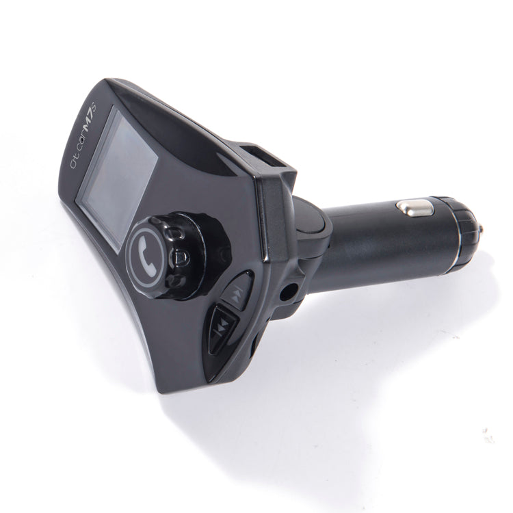 M7s LED Monitor Car MP3 Player Bluetooth FM Transmitter Car Kit Support Aux-in / TF Card / U-Disk - Black
