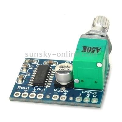 SZX1301 5V 2 x 3W Digital Small Amplifier Board (Green)