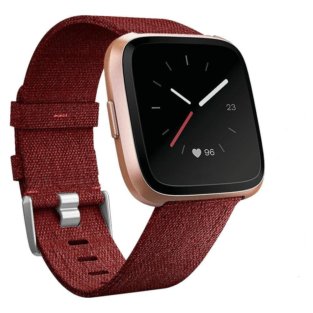 For Huami 1 / Huami 2 / Ticwatch1 / Ticwatch Pro / Samsung Galaxy Watch 46mm / Samsung S3 / Huawei Watch2 Pro / Huawei GT / Huawei Glory Magic Nylon Canvas Strap (Red)