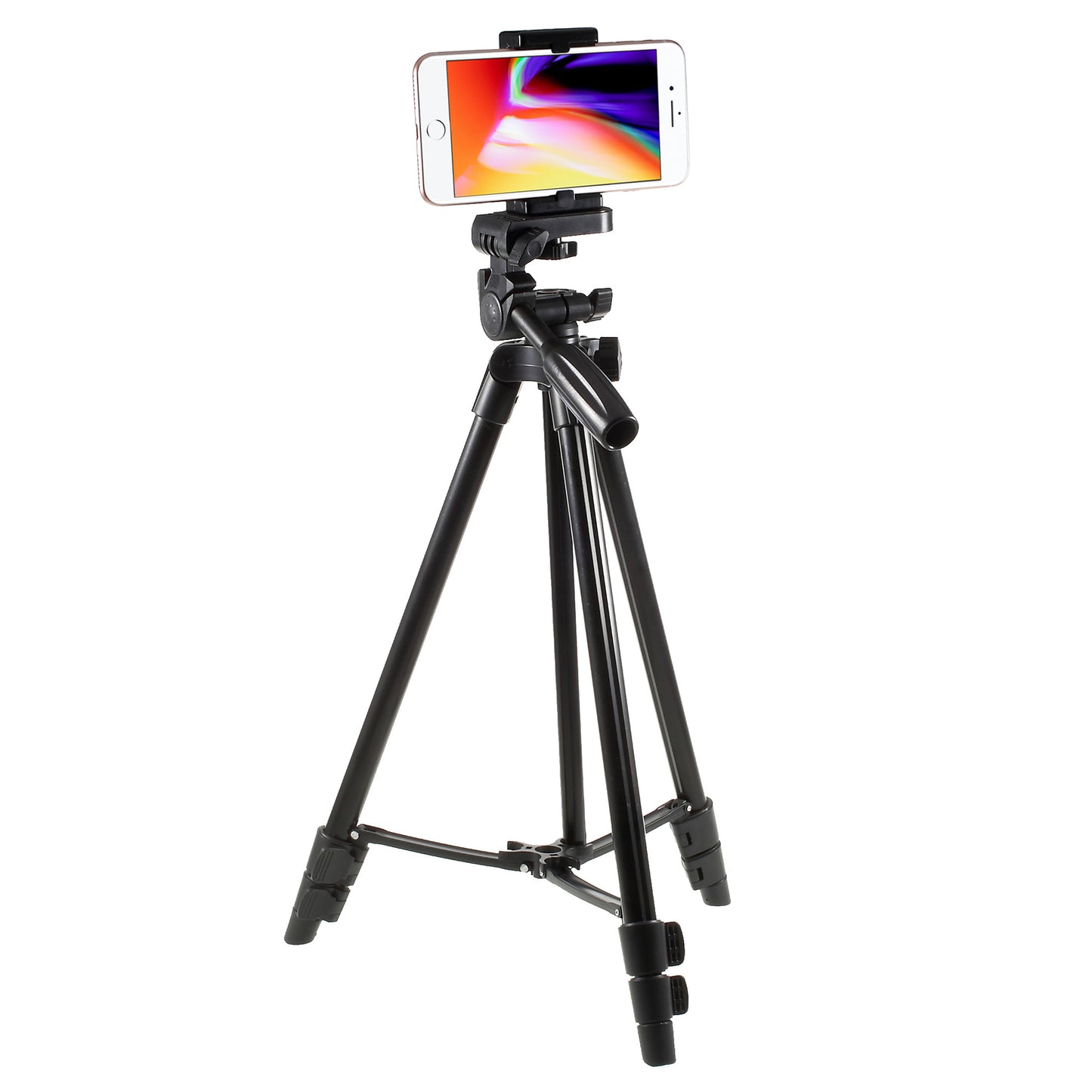 Camera & Mobile Phone Extendable Tripod with Universal Smartphone Holder Mount
