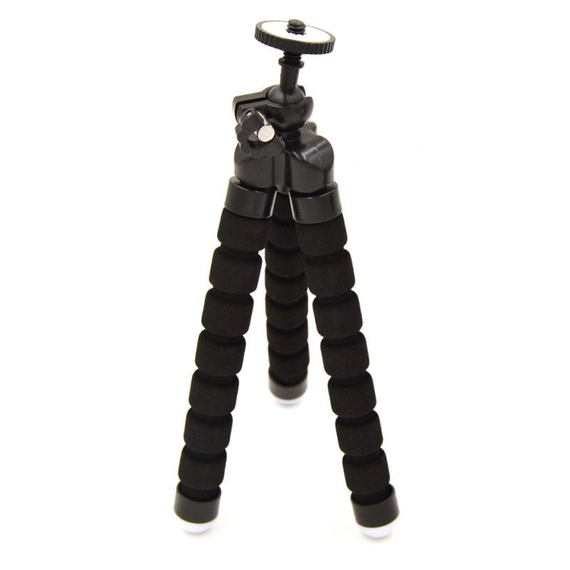 Mini Universal Octopus Leg Style Portable Tripod Stand for Smartphone and Digital Camera - Black