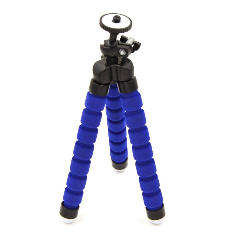 Mini Tripod Load 1KG Universal 3 Legs Monopod Stand for Smartphone and Digital Camera - Blue