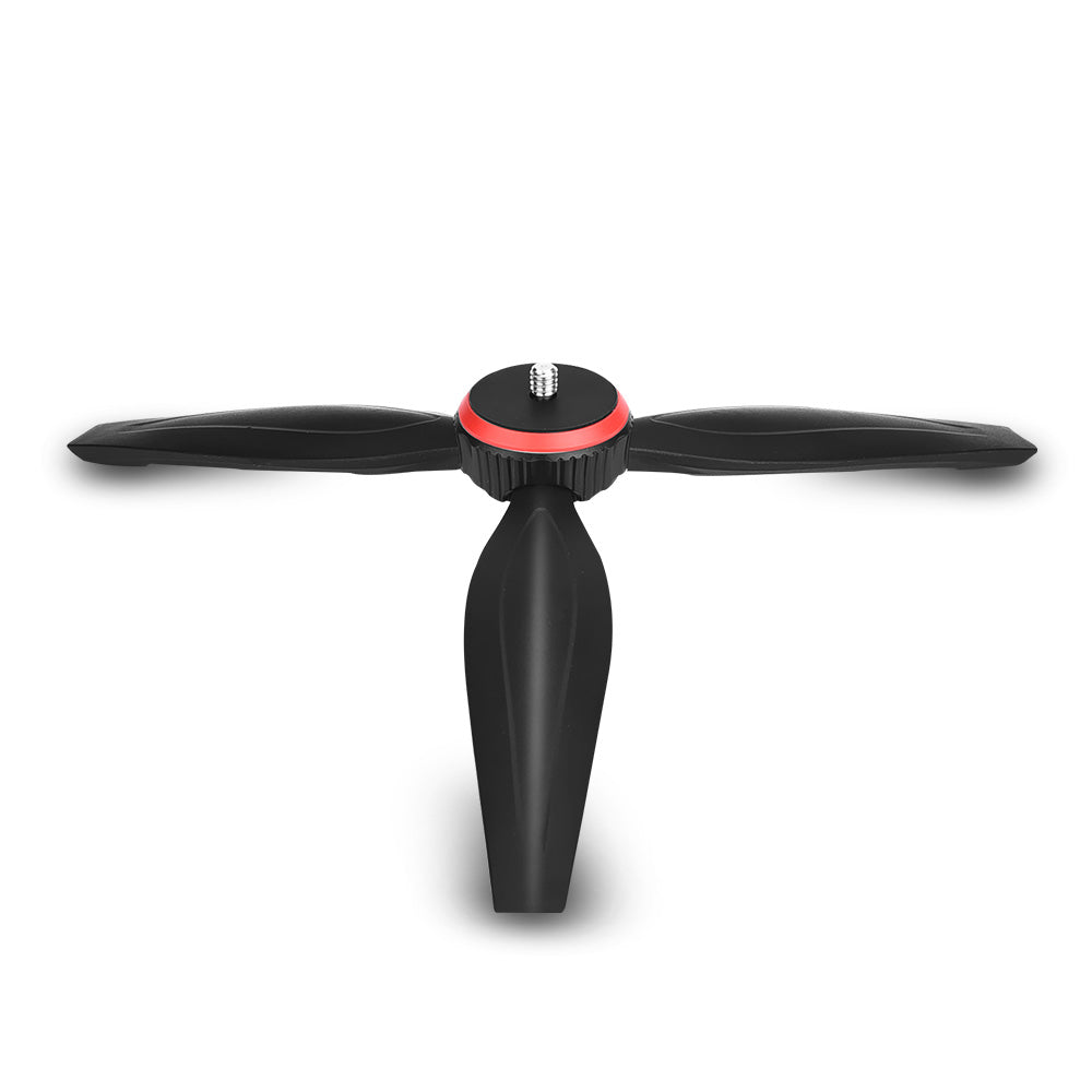 LDX-288 1/4" Screw Mini Tripod Stand Adjustable Height for Selfie Stick Monopod Stabilizer