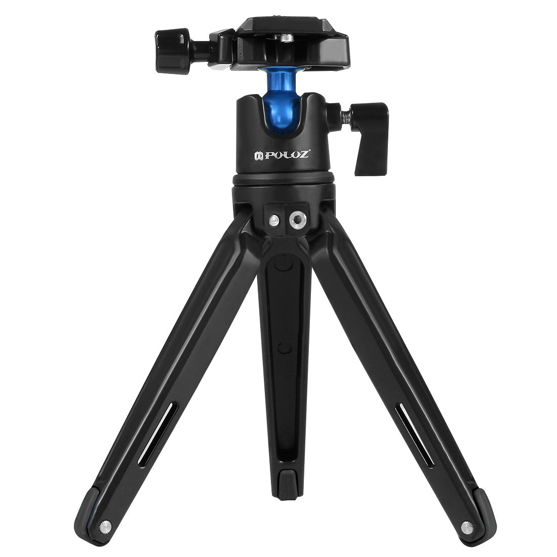 Puluz PU3002 Mini Aluminum Alloy Camera Tripod with Adjustable Leg Height 11~21cm for Sony, Nikon, Canon DSLR Cameras