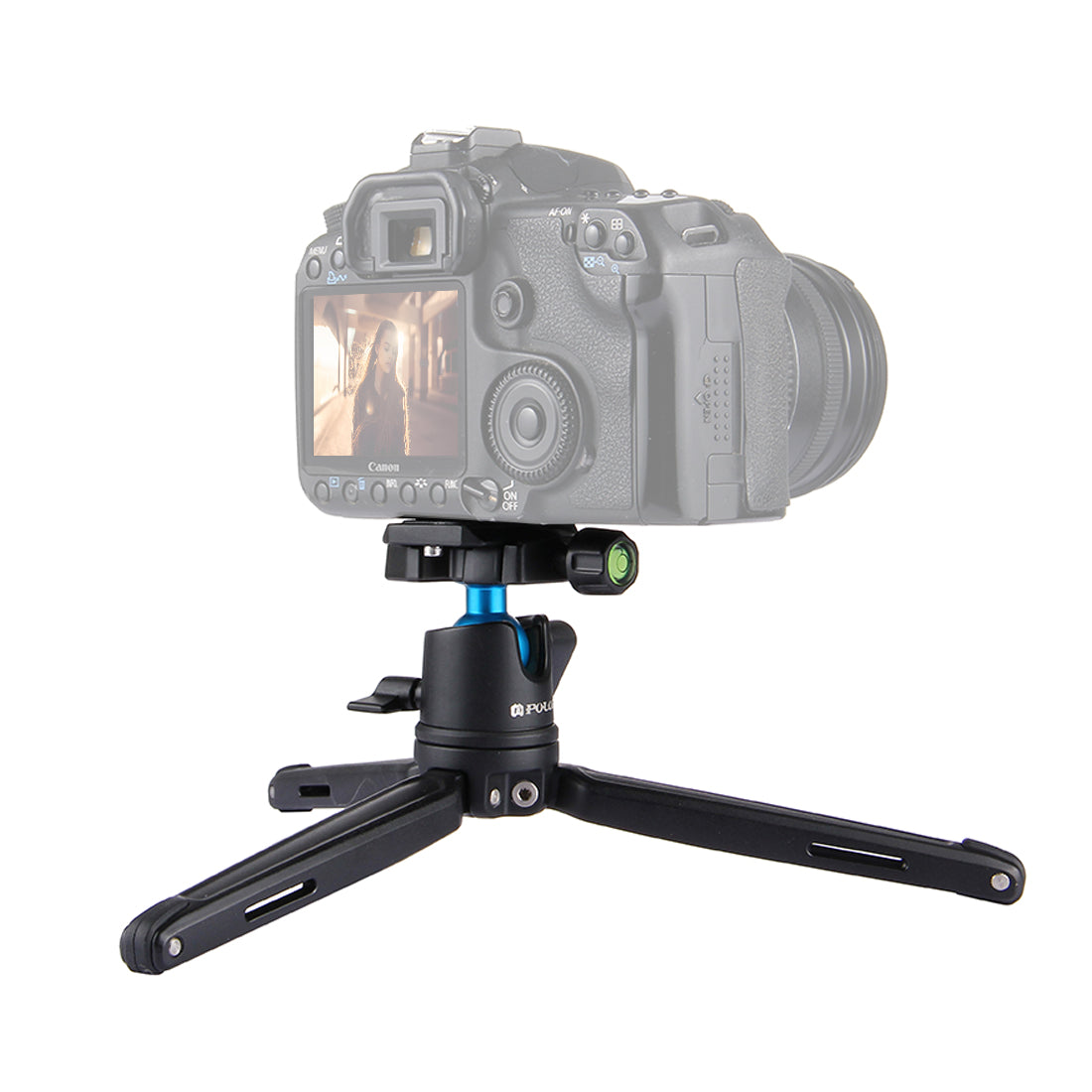 Puluz PU3002 Mini Aluminum Alloy Camera Tripod with Adjustable Leg Height 11~21cm for Sony, Nikon, Canon DSLR Cameras
