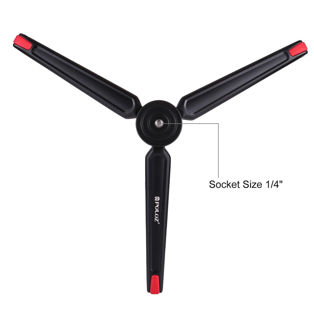 Puluz PU3014 Portable Metal Camera Tripod Holder Stand - Red