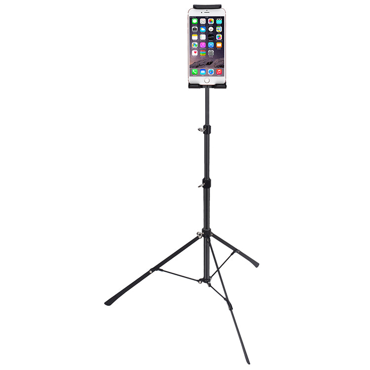 Mobile Phone Live Holder Tripod Selfie Stick Floor Stand for 4-12 inch Smartphone/Tablet/iPad